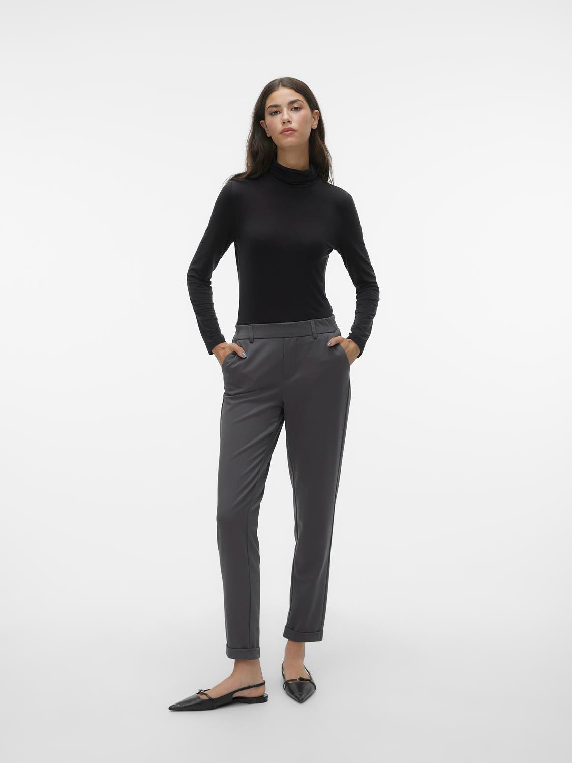 VMMAYA Trousers - Grey Pinstripe